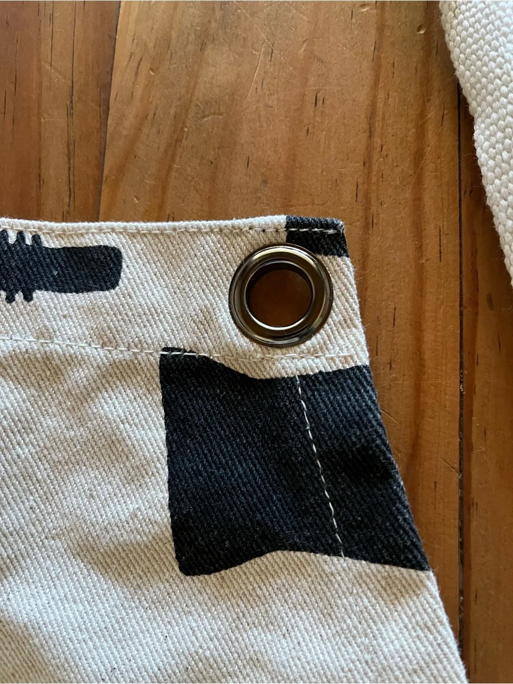 Black & Cream Canvas Hair DresserStylist Print Kitchen or Work Apron